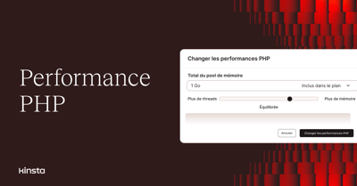 Performance PHP dans MyKinsta