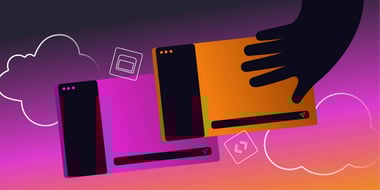 Illustrazione: Una mano che programma un'app