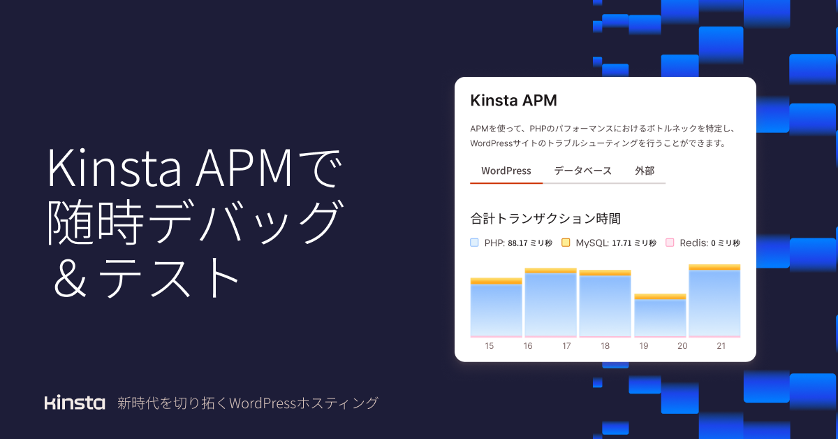 Kinsta APMの画像