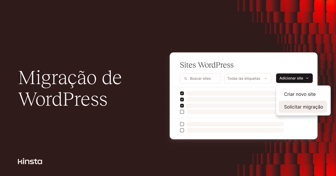Text: Migrações gratuitas e ilimitadas no MyKinsta