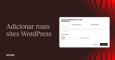 Adicione mais sites WP.
