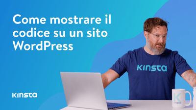 Mostrare il codice su un sito WordPress